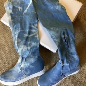 Denim Over Knee Boots
